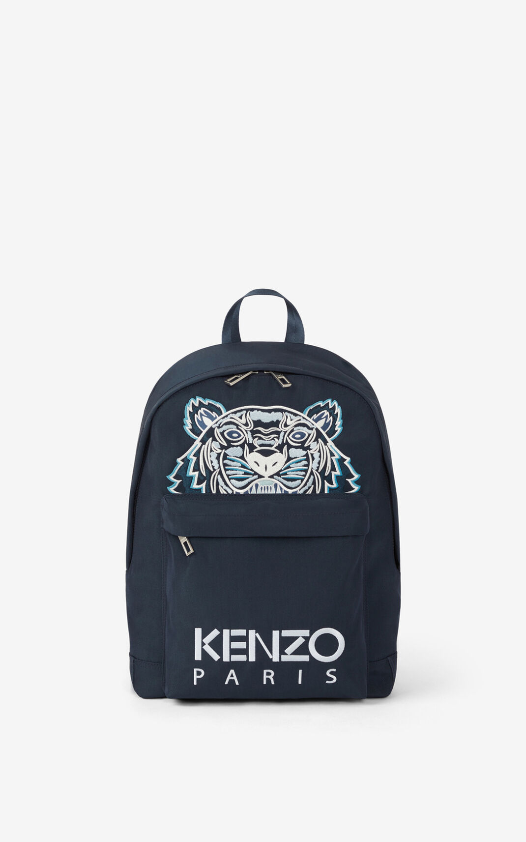 Kenzo Canvas Kampus 虎 リュック メンズ 青 - KEXJNV869